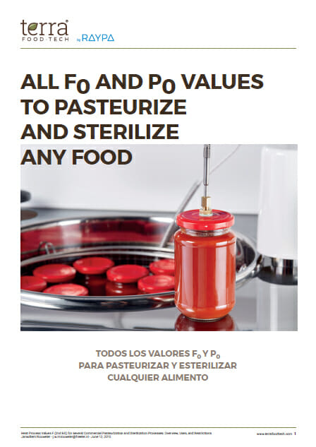 Valores Fo y Po para pasteurizar y esterilizar cualquier alimento Valores Fo y Po para pasteurizar y esterilizar cualquier alimento.