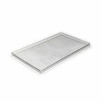 Sobremesa 16 Bandeja rectangular en varilla de acero inoxidable