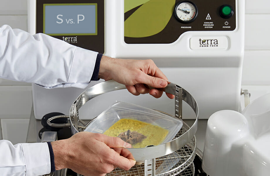 Autoclaus TERRA Food-Tech® amb regulació per valors F0 objectiu i amb registre del valor F0 real
